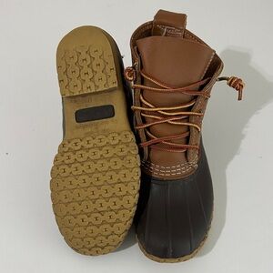 L.L. Bean Tan and Black Bean Boots